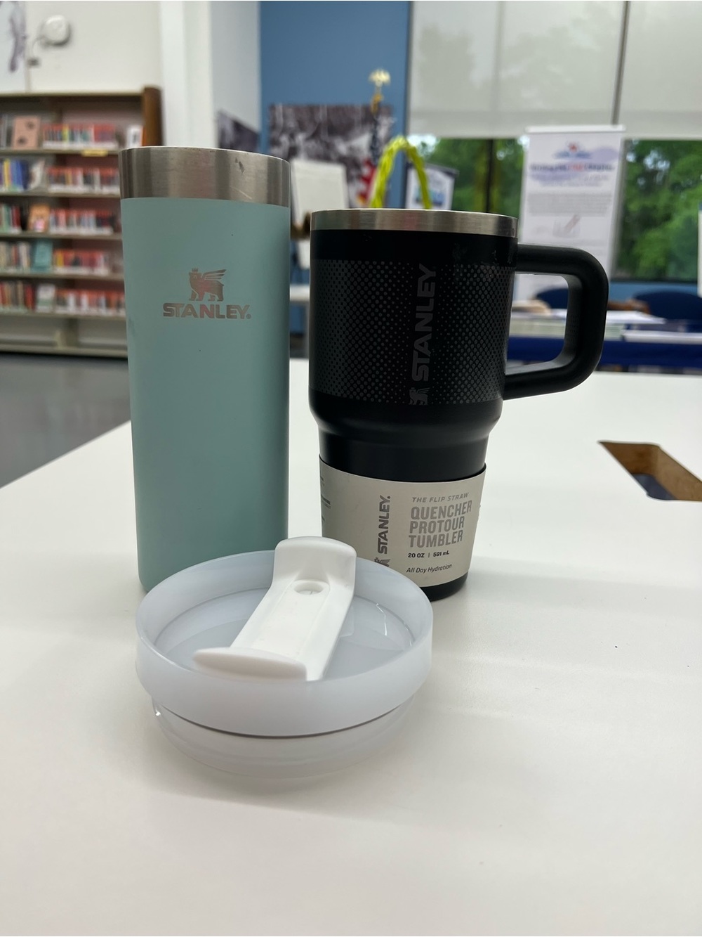 ✳️ Mixed Set ✳️ Stanley Mint Travel Tumbler + Black Insulated Mug + Quencher Lid